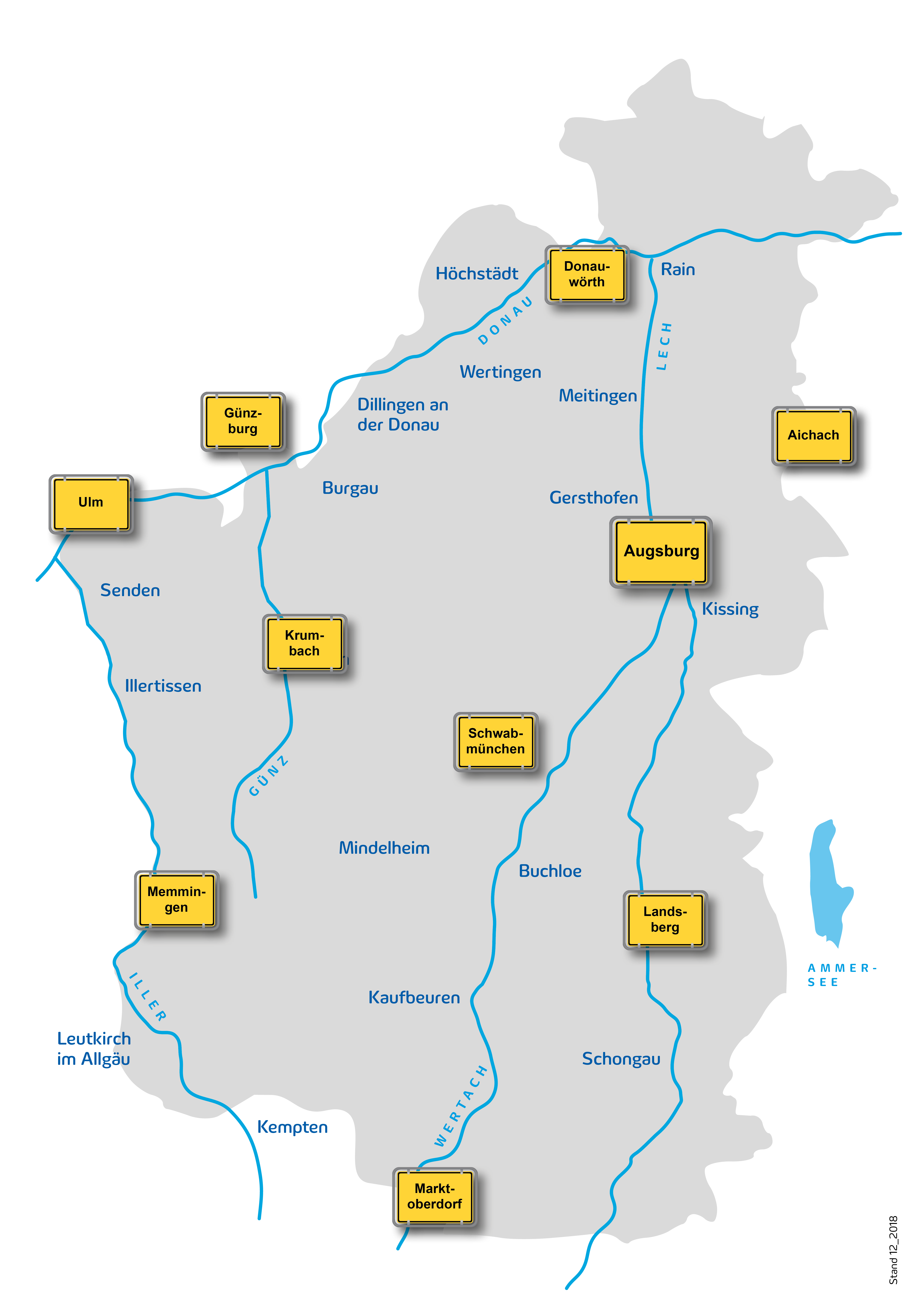 Netzgebiet der Lechwerke AG.