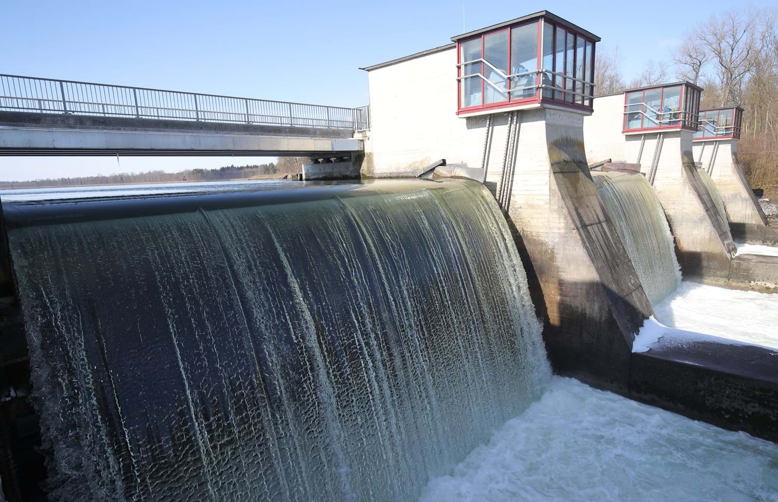 Das Wasserkraftwerk Feldheim war in alle Versuchsphasen eingebunden.