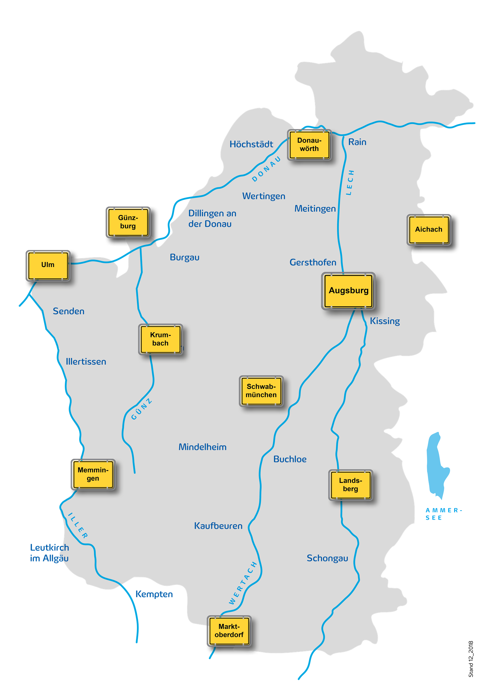 Netzgebiet der Lechwerke AG.